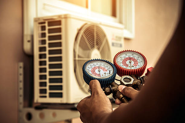 Professional Hvac technician working in North Falmouth, MA